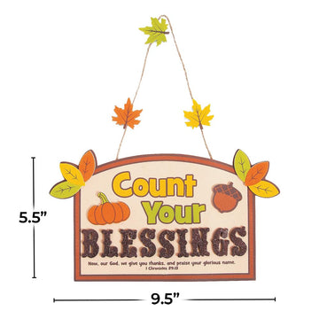 Count Your Blessings Sign Craft Kit for Fall - Makes 12 - Crafts for Kids and Fun Home Activities