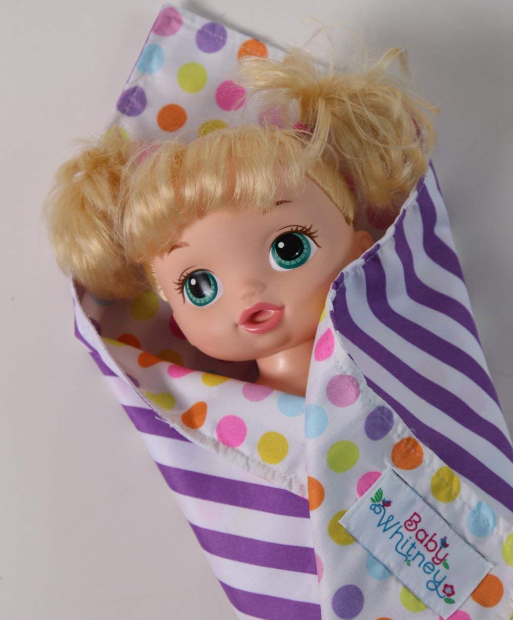 Baby Whitney 17" Doll Toy Receiving Blankets Set 2 Pack