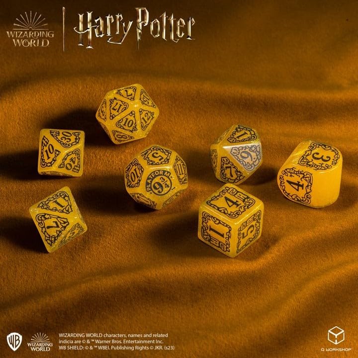Harry Potter Hufflepuff Modern Dice Yellow