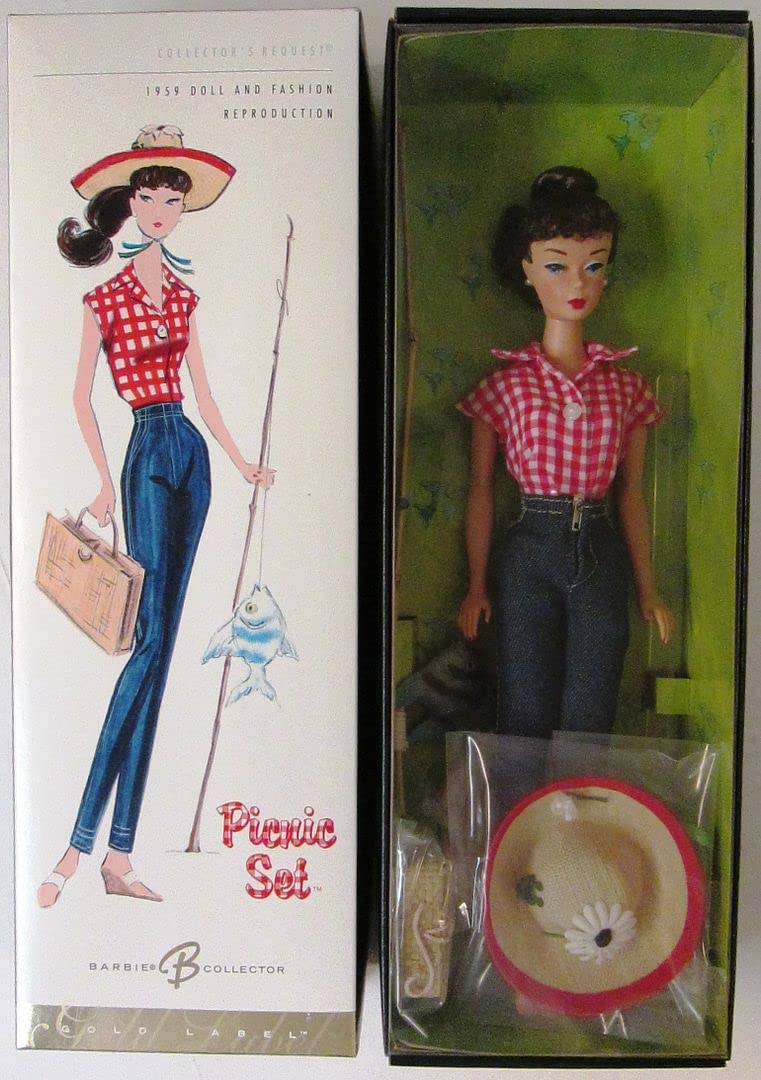 Barbie Doll Reproduction Picnic Set Gold Label
