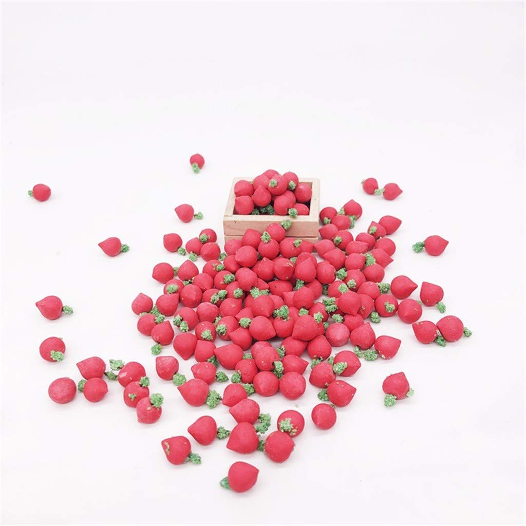 SXFSE Dollhouse Decoration Accessories, 10Pcs 1:12 Dollhouse Miniature Vegetable Carrot Kitchen Dining Model