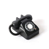 Miniature Retro Telephone: Realistic 1/6 Scale Old Phone with Functional Details for Dollhouse Photography (Black)