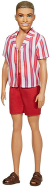 Barbie Ken 60th Anniversary Doll 1 in Throwback Beach Look with Swimsuit & Sandals for Kids 3 to 8 Years Old