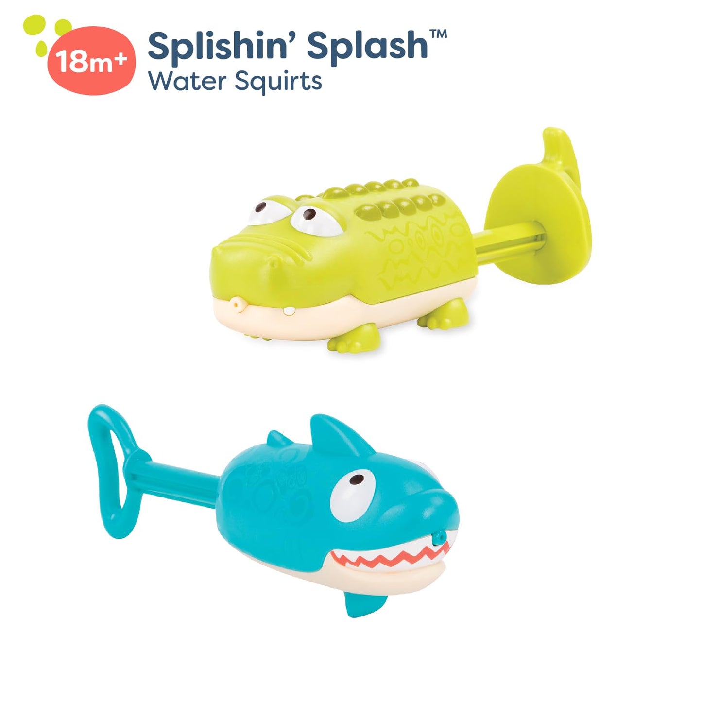 B. toys Splishin' Splash Animal Water Squirts Duo Pack, Summer