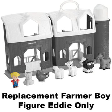 Fisher-Price Replacement Part Little People Animal Friends Farm Playset CHJ51 - Replacement Farmer Boy Eddie Figure