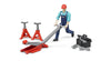 Bruder 62100 Bworld Light Skin Man with Repair Shop Accessories Vehicle for unisex-children