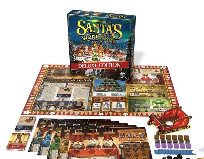Santa's Workshop Deluxe Edition - A Festive Worker Placement Game for Families and Hobby Gamers