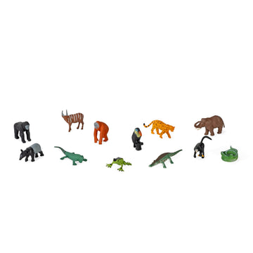 Wild Republic Eco Zip Tubes Rainforest Figurines - 13"