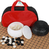 Luoyer Go Game Set with Carrying Bag Go Pieces Stones with Bowls Portable Weiqi for Beginner Club Bar Home Chinese Strategy Board Game for 2 Players