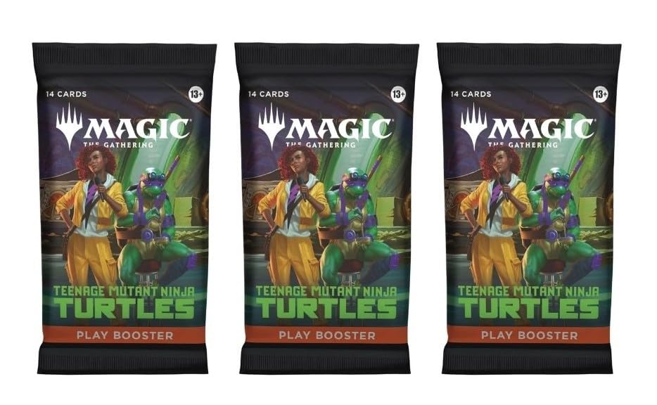 3 Packs Magic The Gathering Play Booster Pack Lot MTG Teenage Mutant Ninja Turtles
