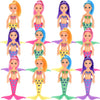 Liberty Imports 12 Pack Mermaid Dolls Pretend Playset - 6" Mini Figures Toy Bundle Set with Removable Accessories - Ideal for Kids, Girls, Party