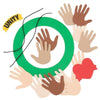 Fun Express Unity and Diversity Wreath Craft Kit - Makes 12 - Inclusive DIY Crafts for Kids, Daycare and School Activities