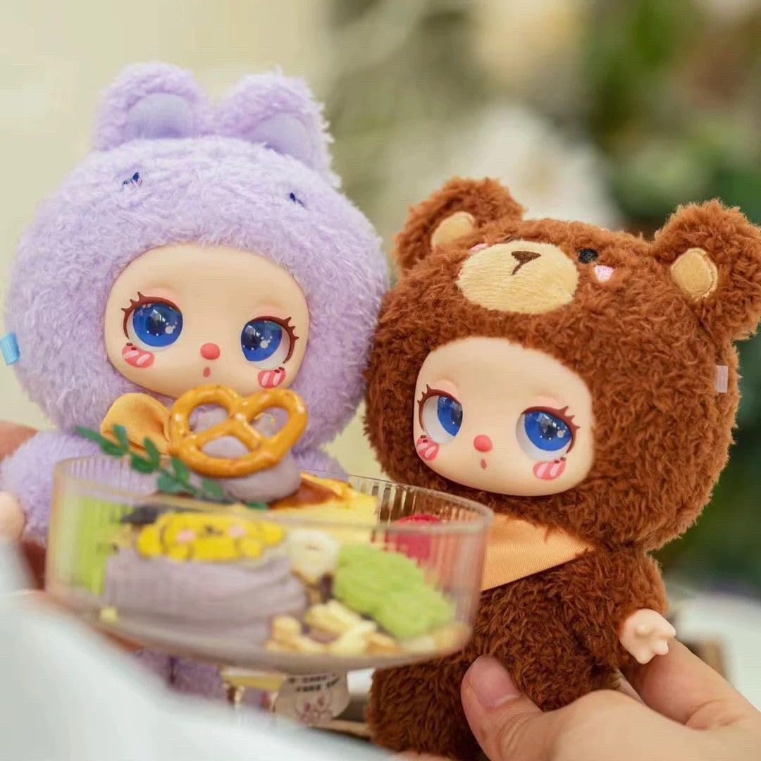 Mystery Fun Liila‘s Zoo Series Blind Box, Adorable Plush Collectible Toys, 6.3IN Hangable Doll with Unique Designs Birthday Gifts, 1PCS (1 of 7