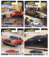 Hot Wheels Premium Fast & Furious 25th Anniversary Die-Cast Cars, Set of 4, Custom Chevy, Chevelle, Honda Del Sol, Lamborgini Aventador,1:64 Scale