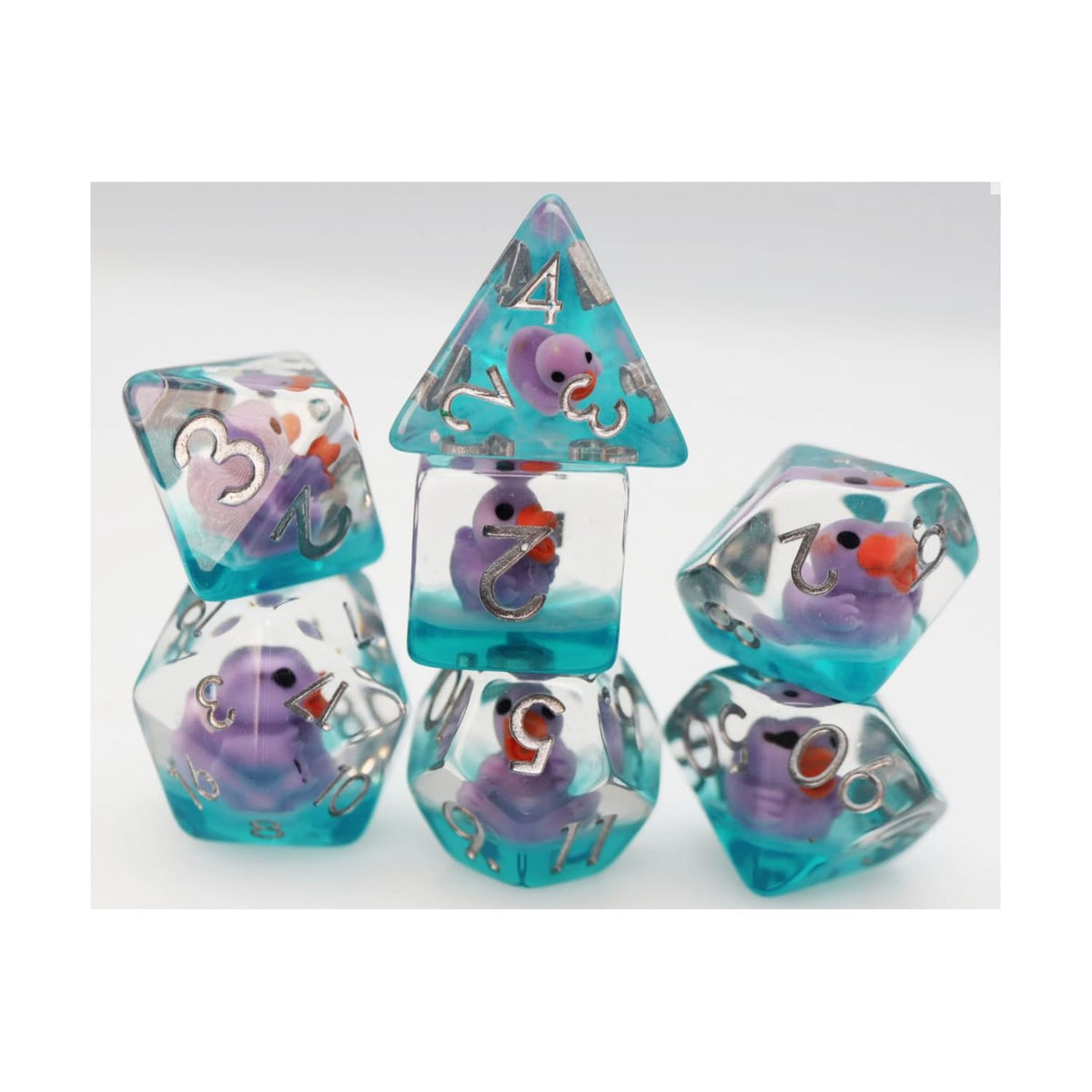 Lovely Duck RPG Dice Set