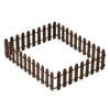 1Pc 35 Inches Brown Mini Fairy Garden Fence, Micro Landscape Miniature Ornaments for Dollhouse, Crafts, Diorama Project, Plant Pot DIY