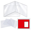Wetrxily Mahjong Card Sleeves, 4 Pack Clear Protective Covers for Large Size American Mahjong Score Cards, Fits 6 1/8" x 4 3/4",Easy to Insert and
