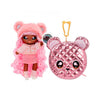 Na Na Na Surprise Glam Series Cali Grizzly Fashion Doll and Metallic Bear Purse, Pink Hair, Cute Fuzzy Hat Outfit & Accessories, 2-in-1 Kids Gift, Toy