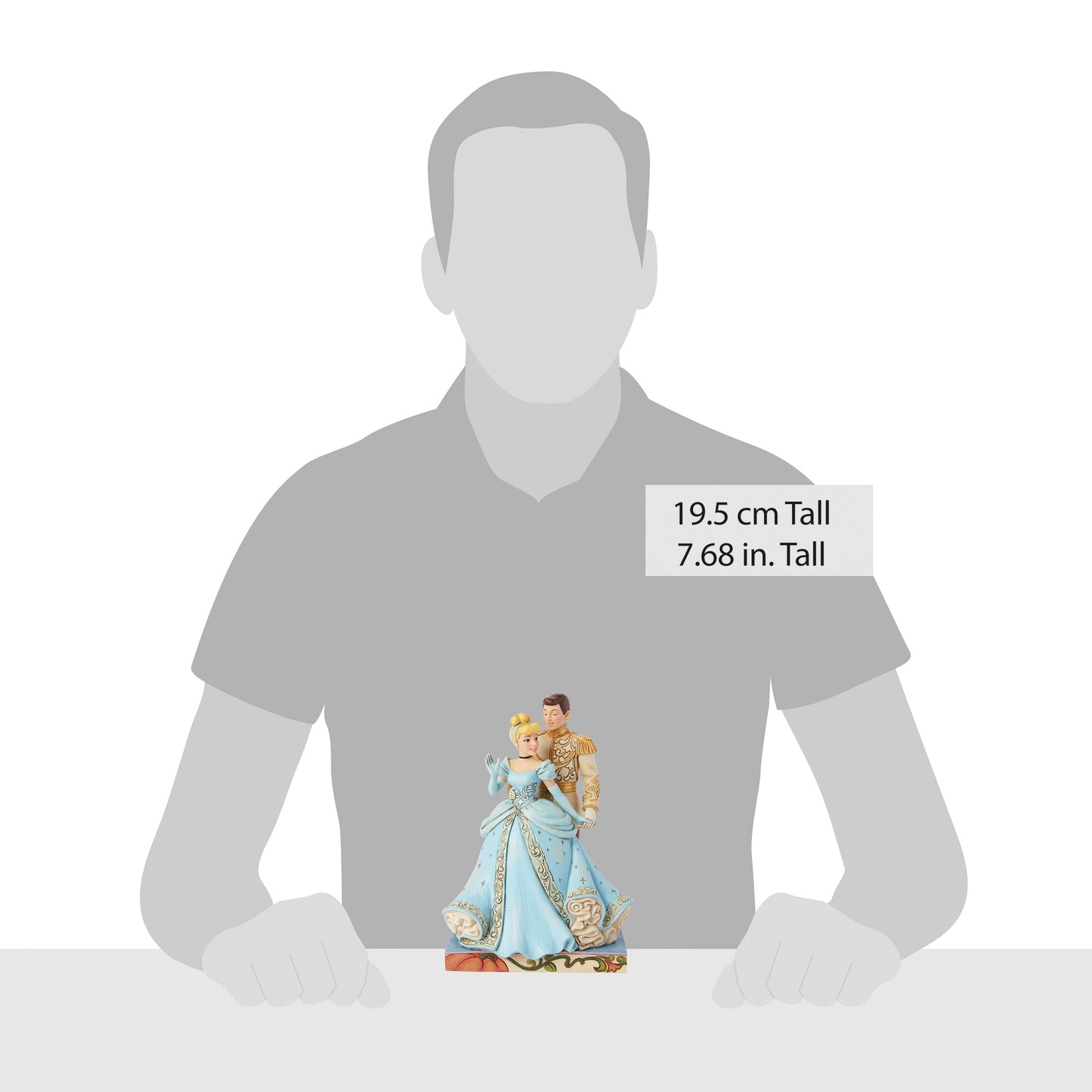 Enesco Disney Traditions Collection by Jim Shore Cinderella and Prince Charming Figurine- Stone Resin Hand Painted Crafted Collectible Disney Princess