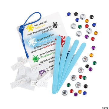 Fun Express The Salvation Story Craft Stick Snowflake Craft Kit - Makes 12 VBS 2026