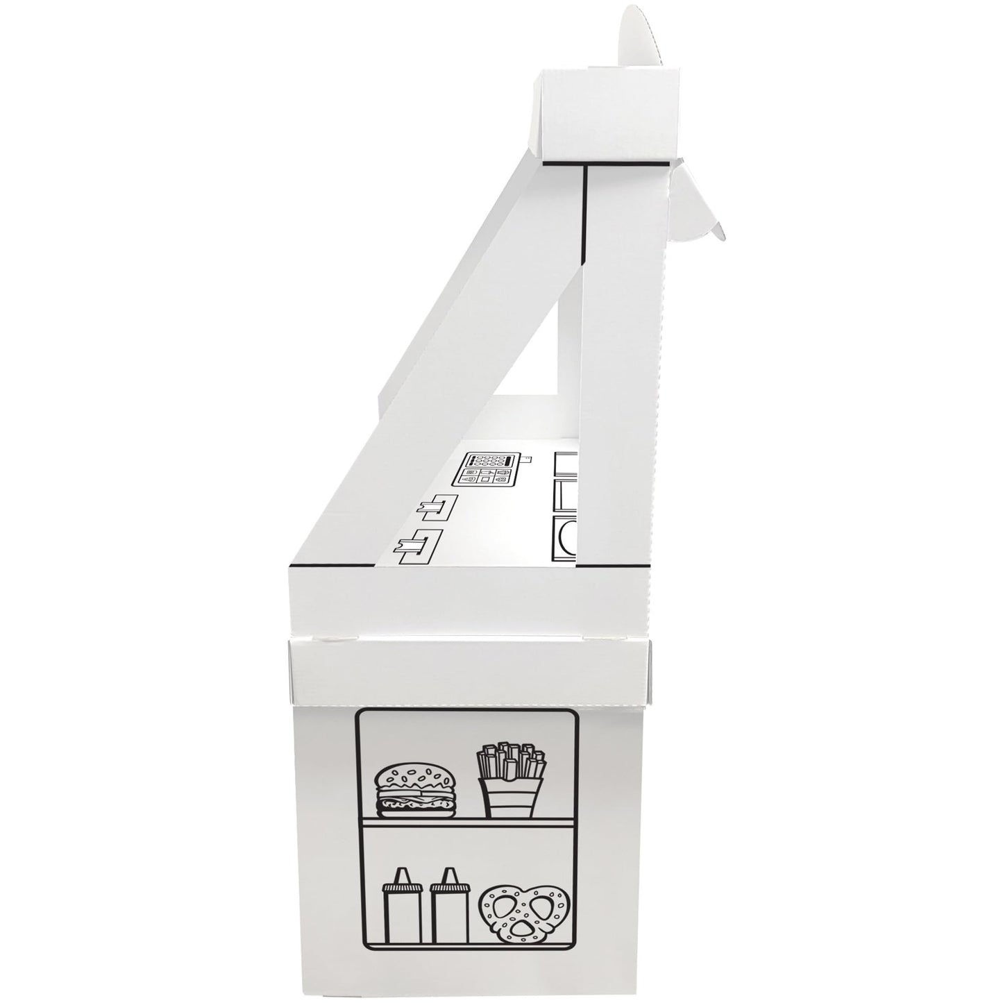 Easy Playhouse: Movie Theater Snack Stand - Decorate & Personalize A Cardboard Cinema, Color-Draw-Doodle, DIY Art & Crafts, 32 x 26.5 x 40.5, Kids 3+
