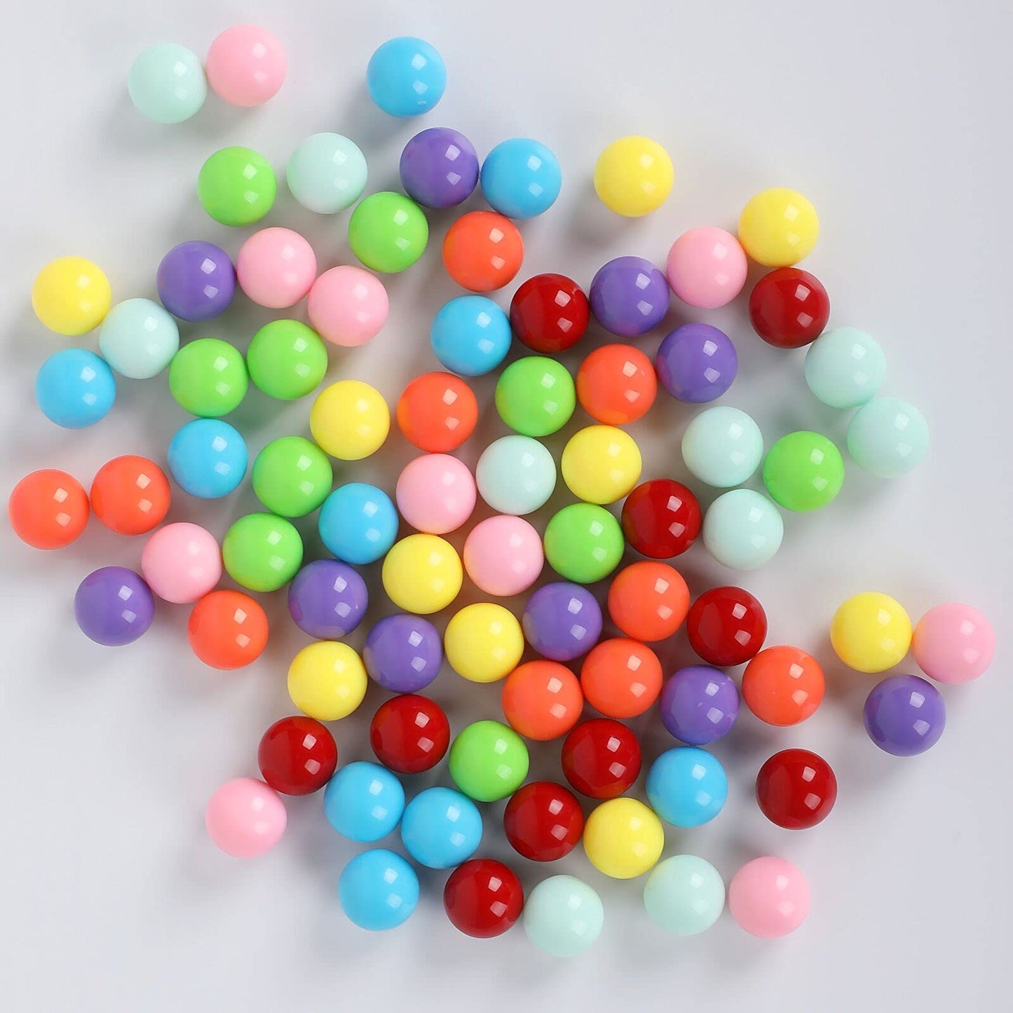 Witlans 80pcs Chinese Checker Game Replacement Balls,14mm Acrylic Balls for Aggravation Game,Traditional Marbles Games (PowderBlue)