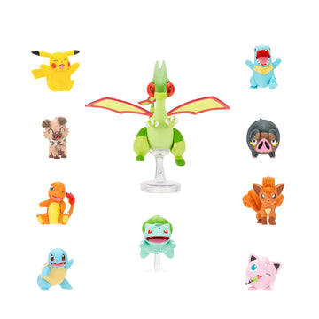 Pokémon Battle Figure 10 Pack - One 4.5-Inch Flygon Figure plus Nine 2-Inch Battle Figures including Pikachu