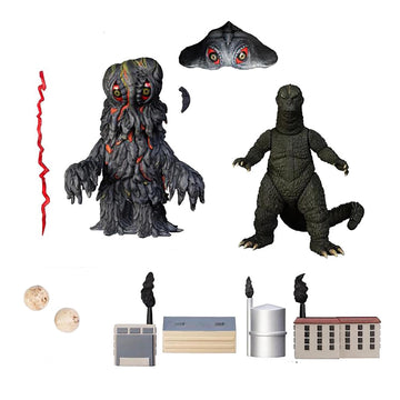 Mezco Godzilla vs Hedorah 5 Points Set of 3 (1971) Action Figure Deluxe Boxed Set Made of Plastic