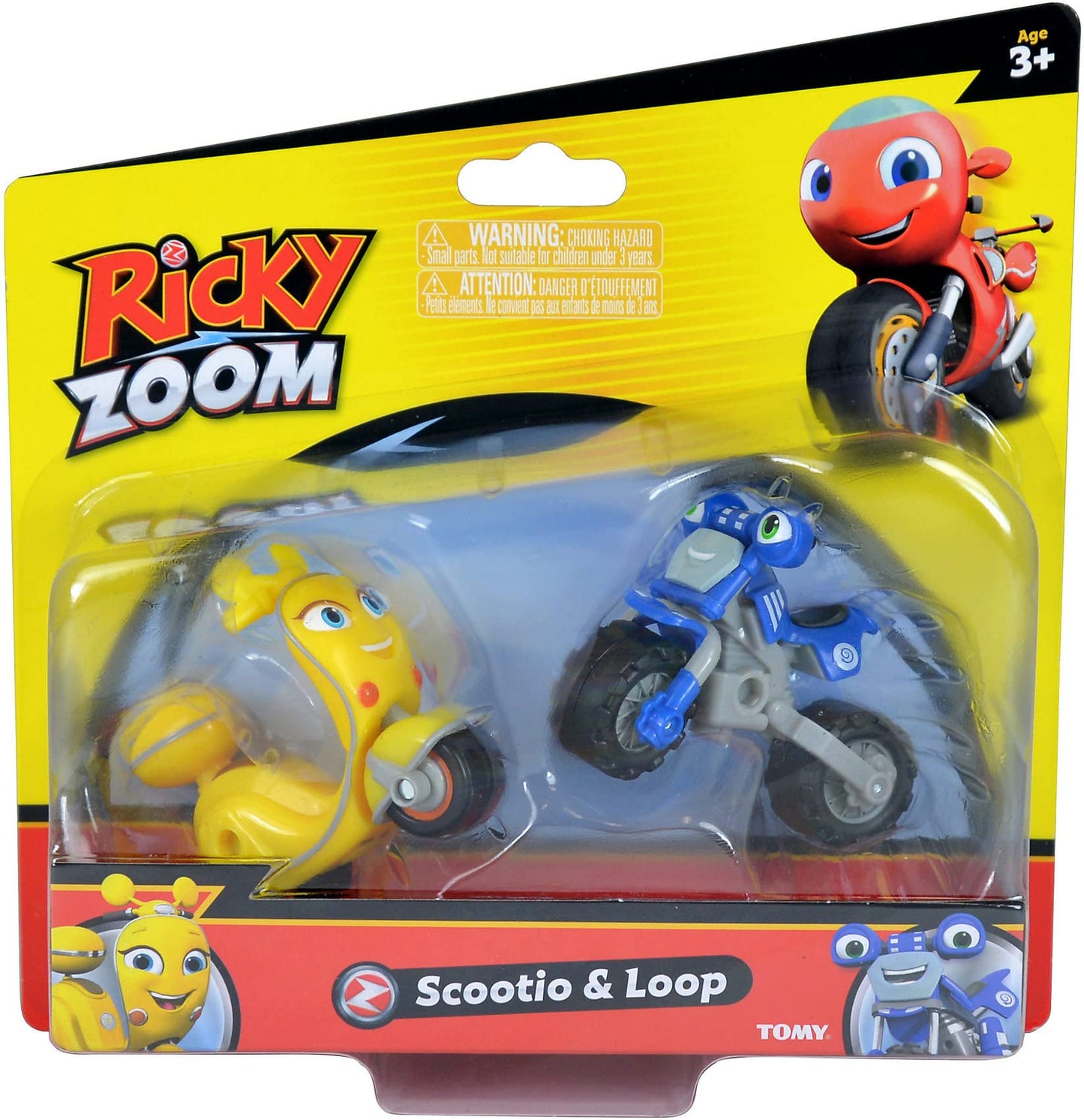 Ricky Zoom Loop & Scootio Motorcycle Toys (Set of 2), Multi