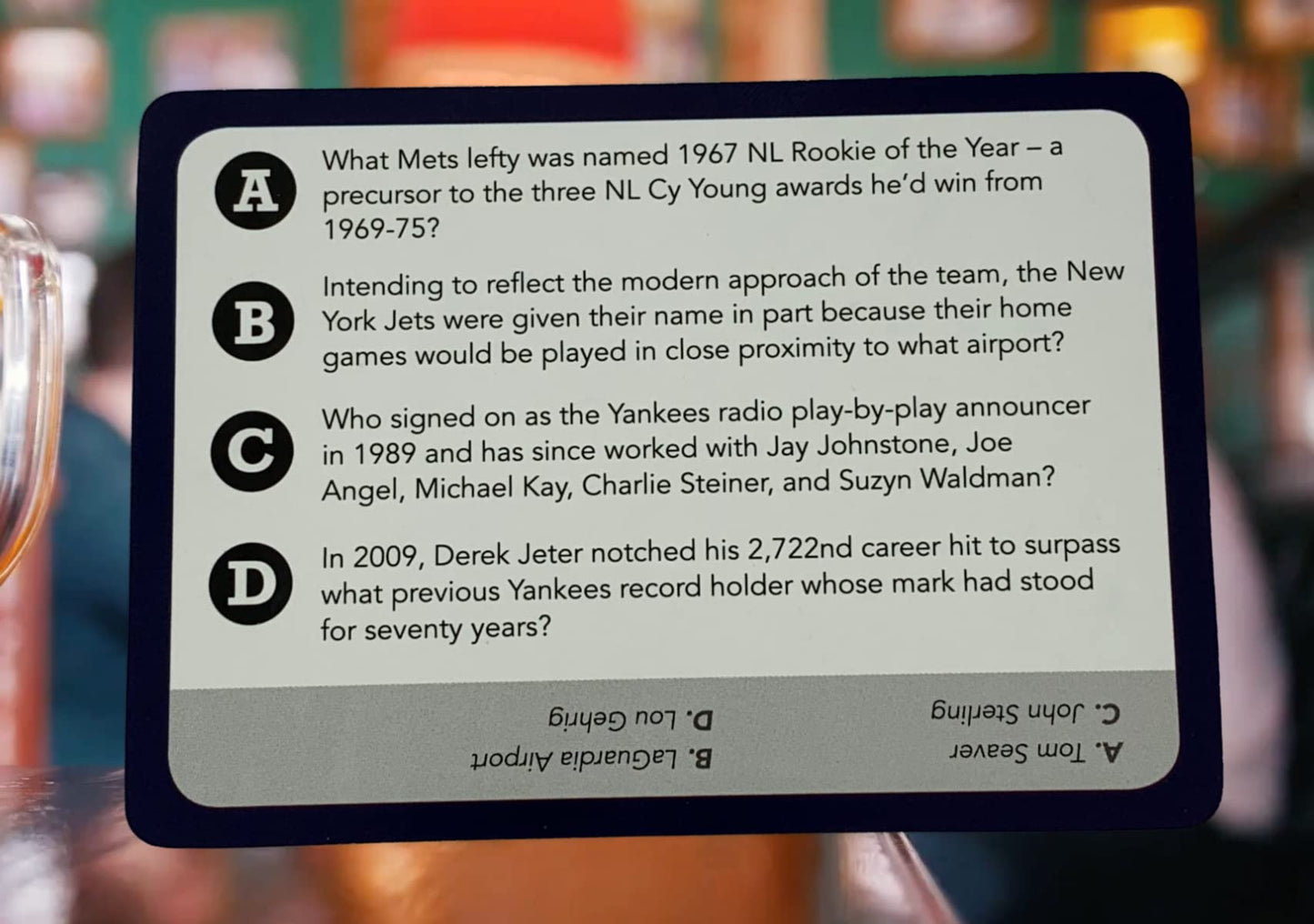 You Gotta Know New York - Sports Trivia Game