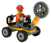 LEGO City: Construction Worker Minifigure with Buzzsaw Vehicle