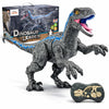 Remote Control Dinosaur Toy for Kids - RC Velociraptor Robot Dinosaur, Walking Robotic Dino with Lights & Roaring Sound, 2.4GHz Electronic Pet Dino