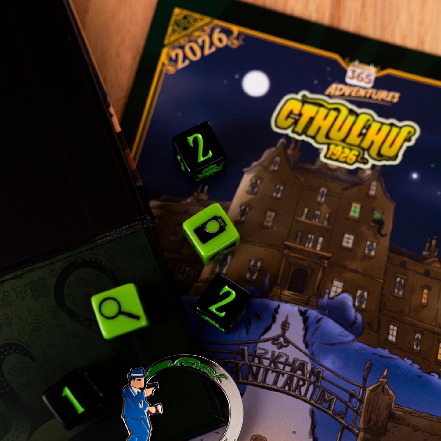 365 Adventures: Cthulu 1926 (2026) Calendar - Year-Long Solo Cosmic Horror Adventure Game with Daily Challenges & Investigations in Arkham for Kids