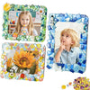 A&H Zier Decorate Your Own Mosaic Picture Frame Kit - 3 Pack DIY Arts & Crafts for Kids Ages 8-12, Valentines Day Gifts for Girls, 5x7 & 4x6 Photo