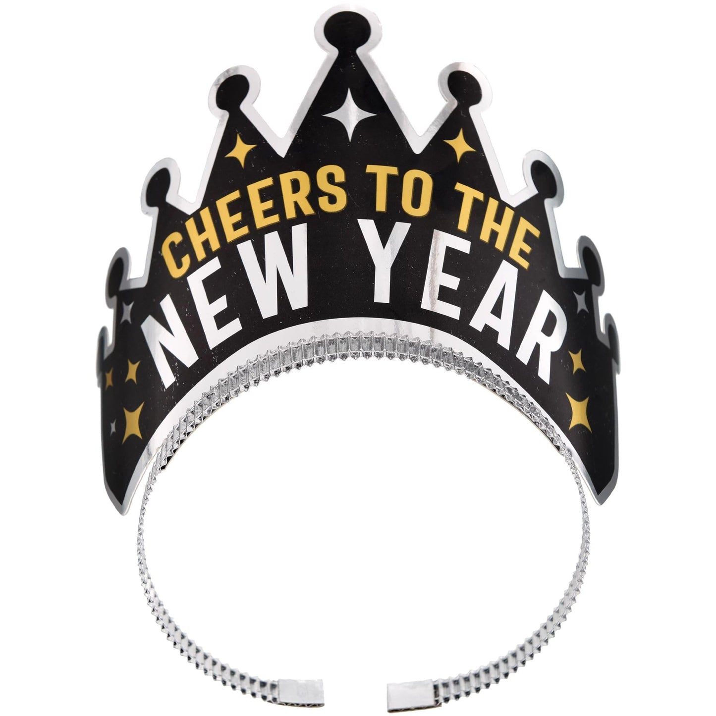 Cheers To The New Year Tiara - 9" x 5.5" | Plastic & Paper | Pack of 1