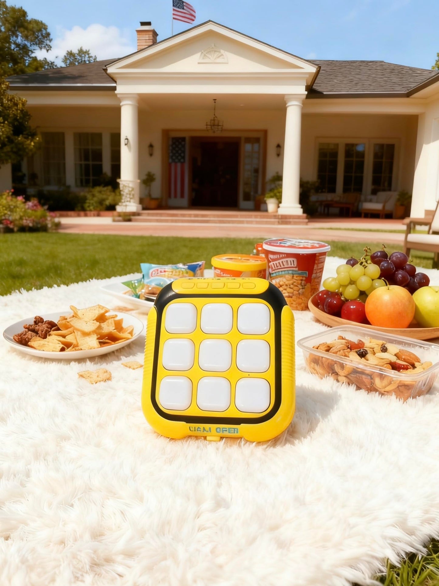 CIZOSYU Electronic Tic Tac Toe Handheld Game - 6-in-1 Travel Puzzle Console, Fast-Paced Portable Entertainment, Gift-Ready Packaging