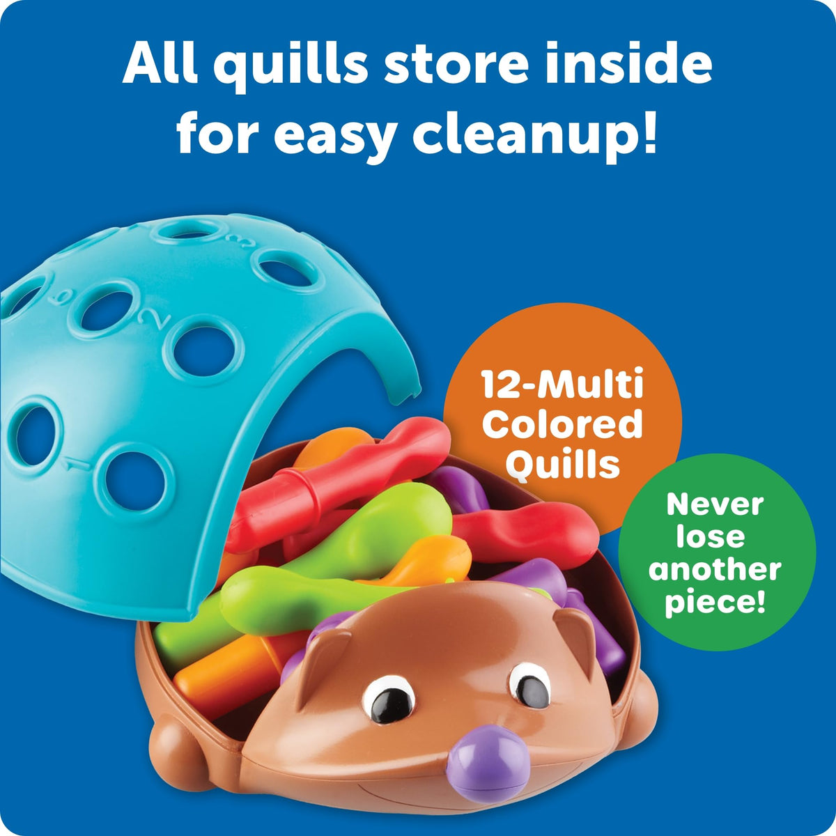 Learning Resources Spike The Fine Motor Hedgehog - Toddler Montessori Toys, Stacking Shape, Gifts For Boys And Girls, Sorting And Matching Skill