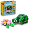 LEGO Creator 3 in 1 Turtle with a Water Lily Flower Building Toy for Girls & Boys - Kids Build a Chameleon, Frog, or Turtle Toy Figure - Gift Idea