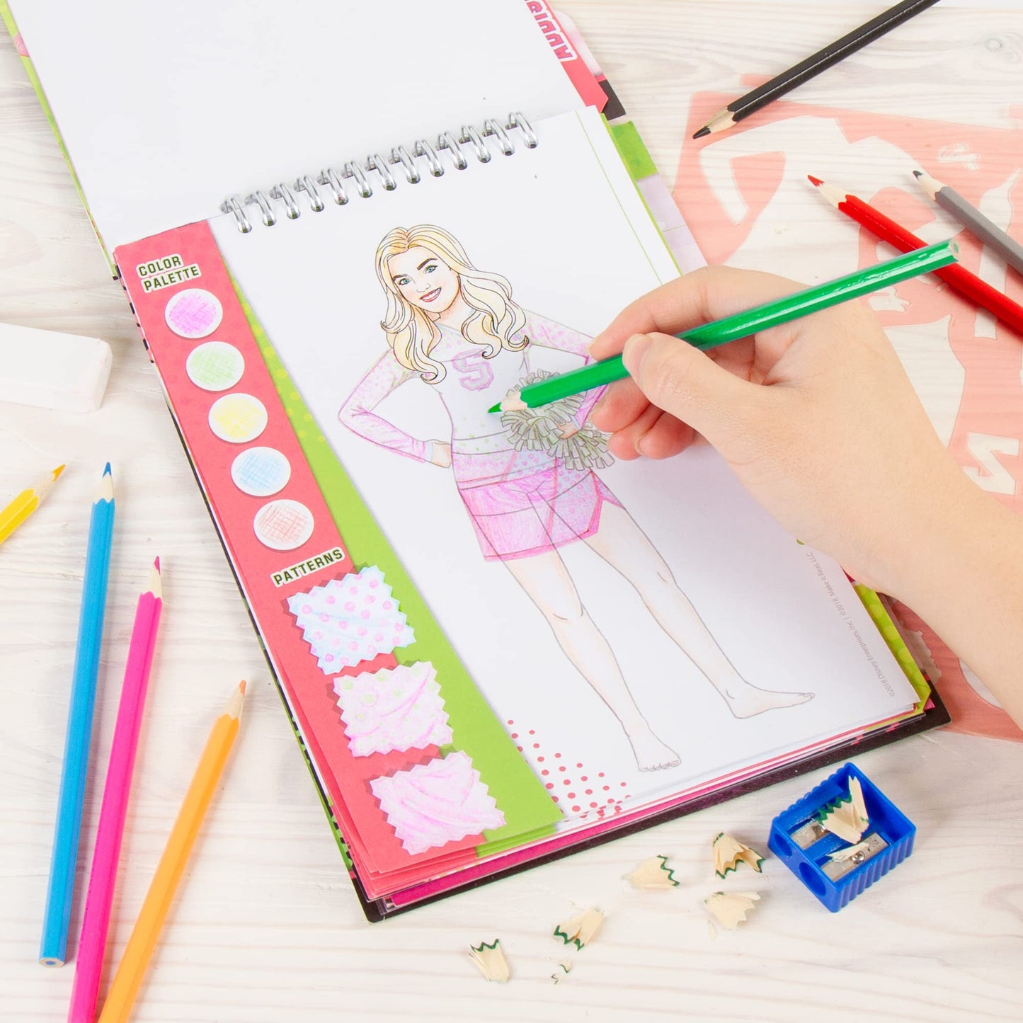 Make It Real Disney Zombies Fashion Design Sketchbook for Girls - Create Outfits for Addison & Bree with Stickers, Stencils, Design Guide - Creative