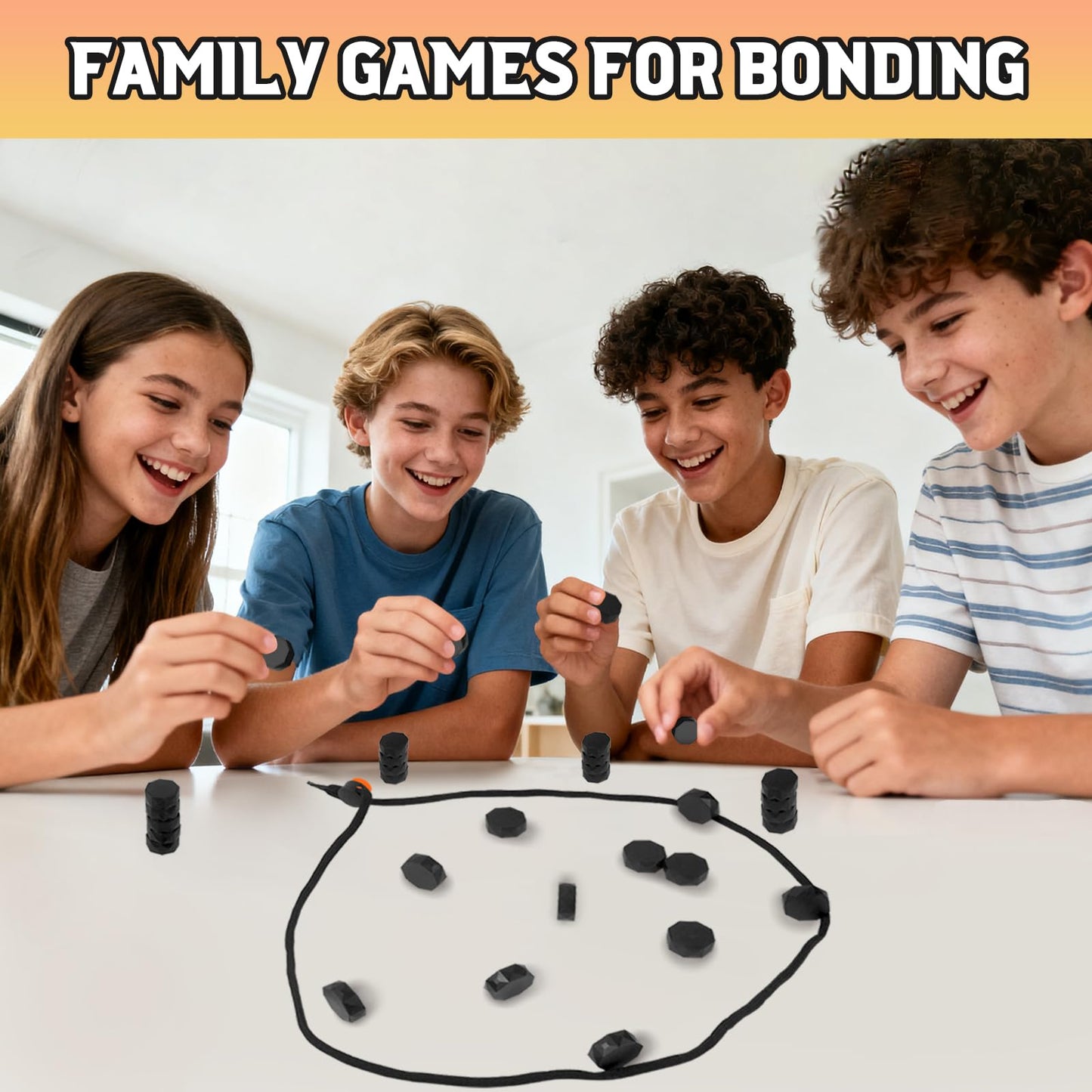 kowgical Chess Game with 20 Stones, Plastic Chess Games Set for Teenagers Adults, Party Easter Gifts Travel Games, Fun Tabletop Multiplayer Game