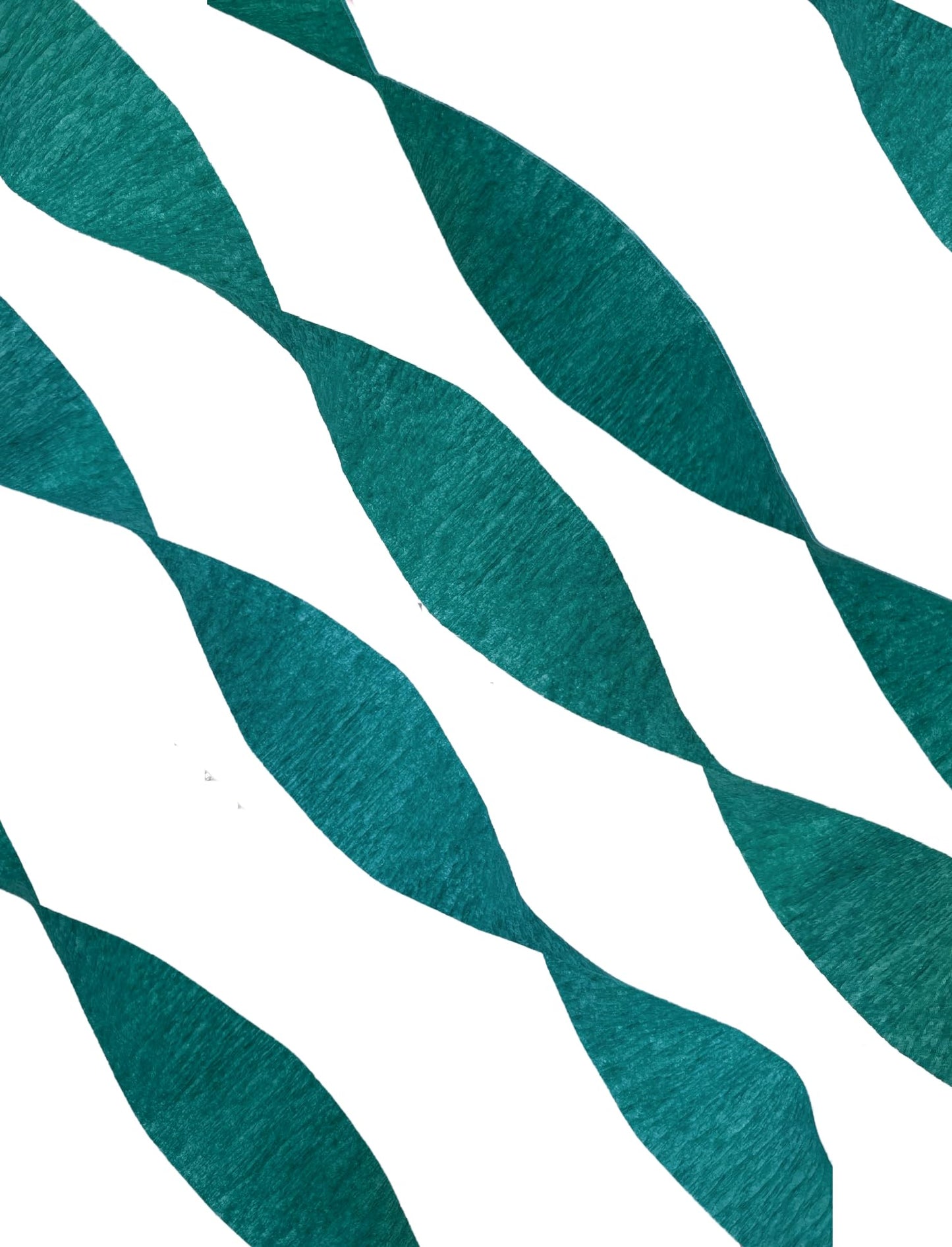 TEAL Crepe Paper Streamers, 2 ROLLS, 145 FT TOTAL, MADE IN USA!