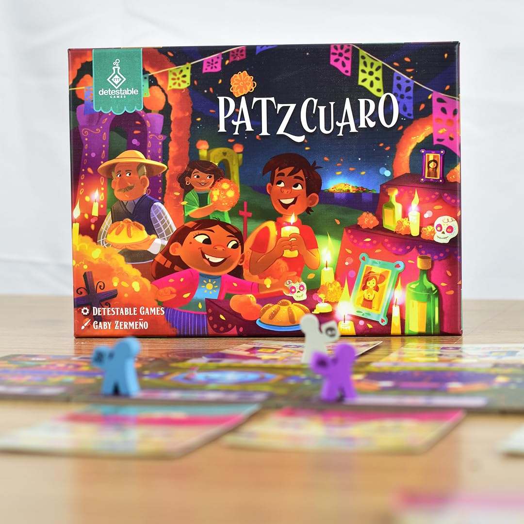 Draco Studios | Patzcuaro - The Set Collection Game with Rondel Movement | Inspired by The Mexican Tradition Day of The Dead | Perfect for Family