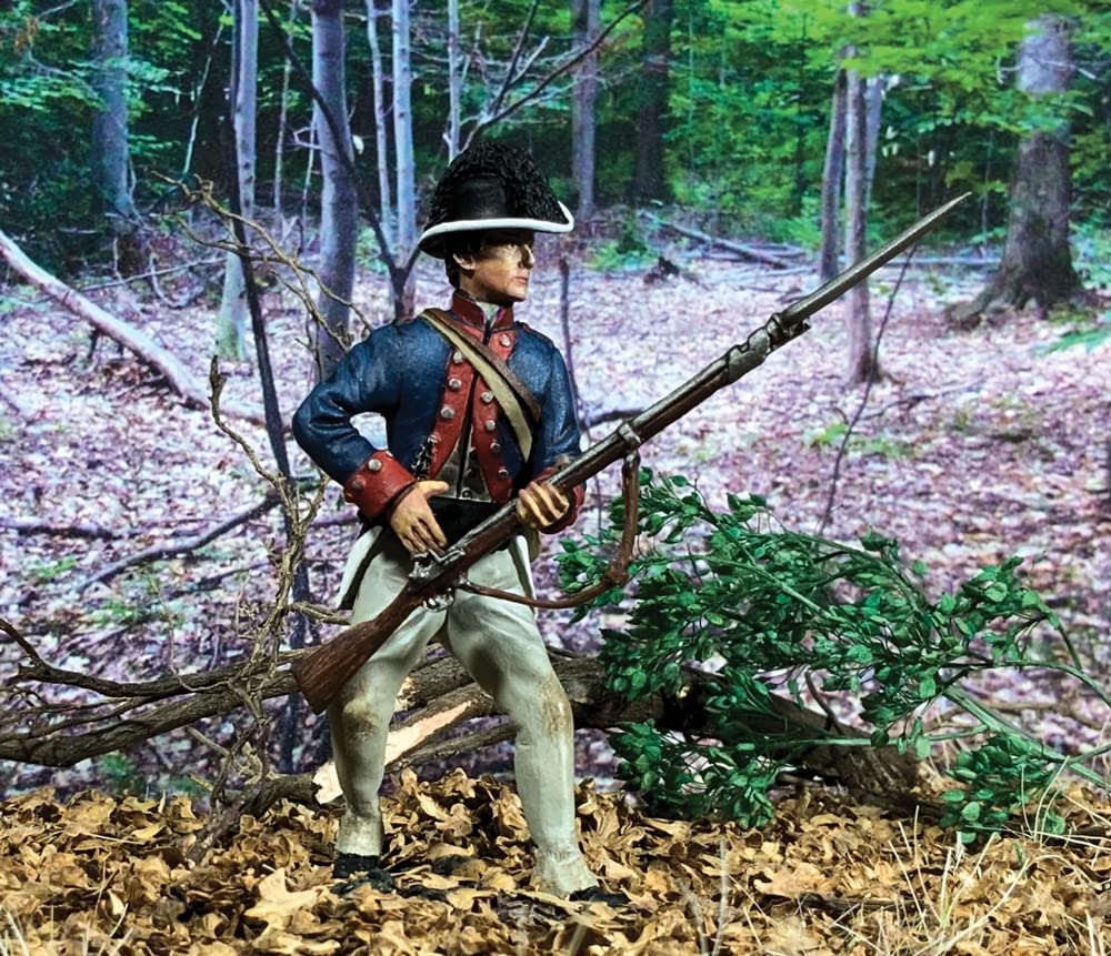 W. Britain American Revolution 16119 Wayne's Legion Infantryman advancing Loading 1794 1:30 Scale Metal