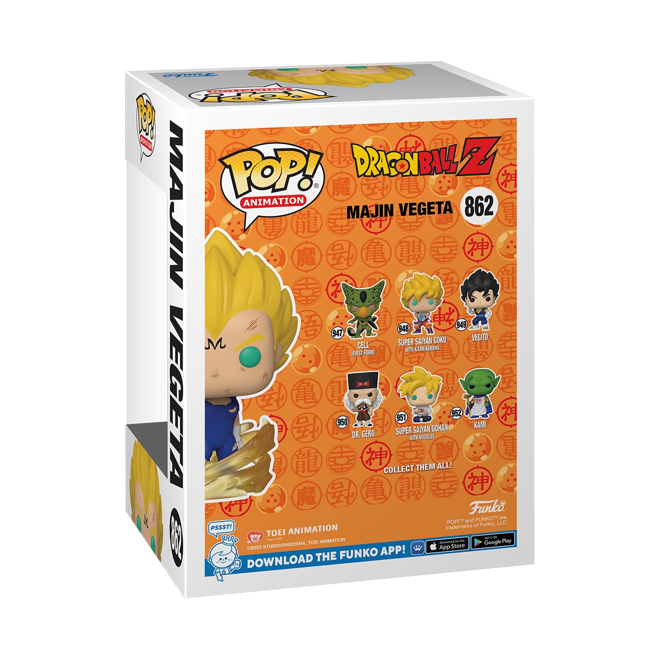 Funko POP! & Tee: DBZ - Majin Vegeta - Glow in The Dark - Medium - Dragon Ball - T-Shirt - Clothes with Collectable Vinyl Figure - Gift Idea - Figure