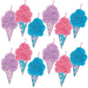 Fun Express Cotton Candy Tissue Paper Craft Kit - Fun DIY Crafting for Kids & Adults - Create Tissue Paper Decorations Party Favors Gifts - Birthday