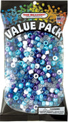 The Beadery - 9x6mm Barrel Pony Bead, Stellar Multi - 900 Pieces - 750V235