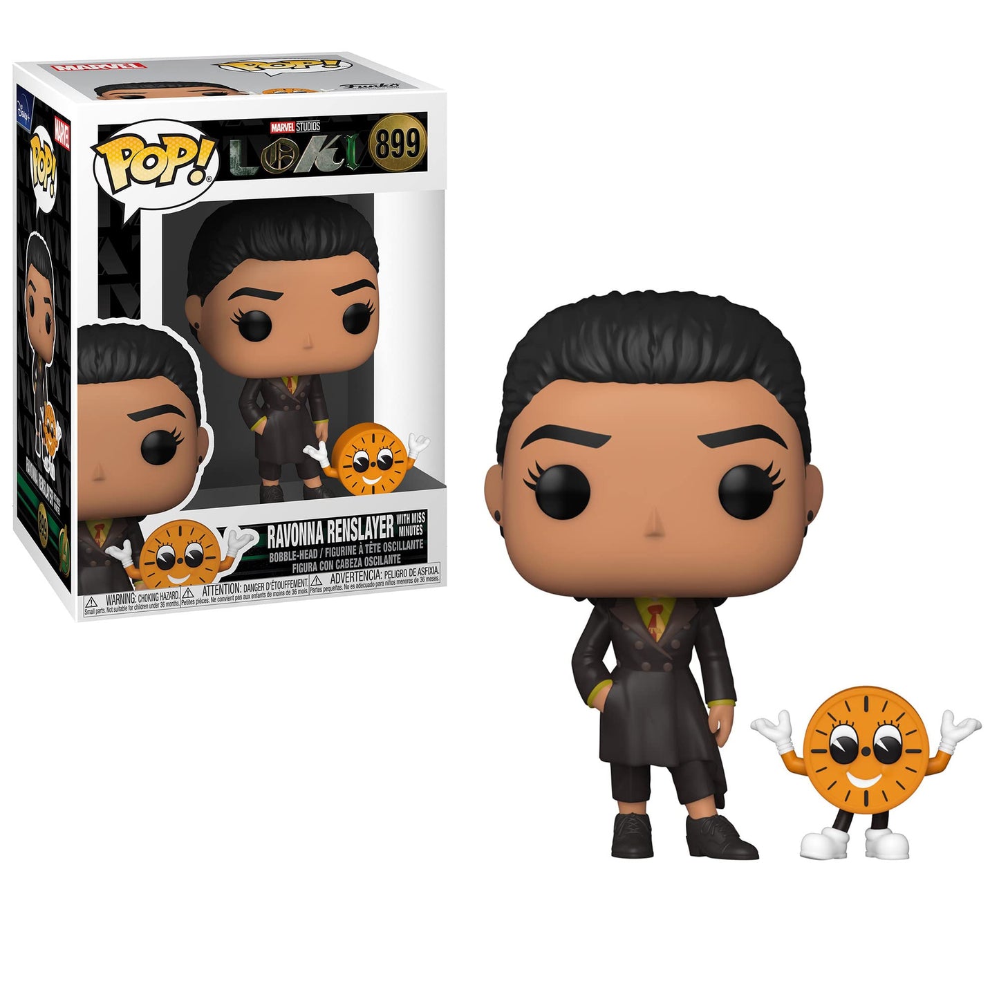 Funko Marvel: POP! Loki Collectors Set 2 - Mobius, President Loki, Ravonna Renslayer with Miss Minutes, Collectors Item, Figures Stand 3.75" Tall
