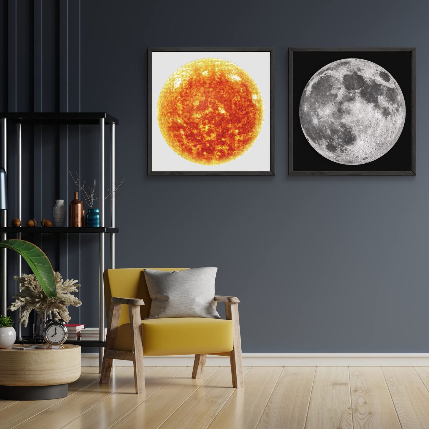 Antelope - 1000 Piece Puzzle for Adults, Space Moon Jigsaw Puzzles 1000 Pieces, Telescope Planet Close-up Round Puzzle, High Resolution, Matte Finish