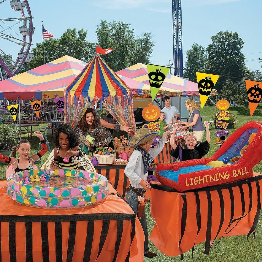 Fun Express 40 x 100 Feet Plastic Table Cover Roll Premium Disposable Plastic Tablecloth for All Type/Shape Tables | Picnic, Party, Banquet