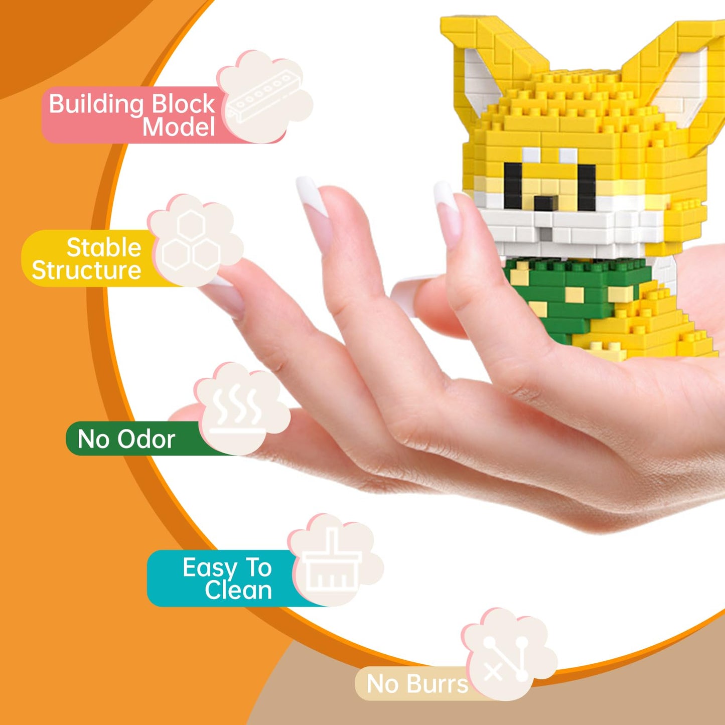 YCJZXMS Dog Micro Mini Blocks Set 6 Pack Animals Buildling Model Kits Mini Bricks Dog Series Toys for Adult or Kids Preferred Party Gifts